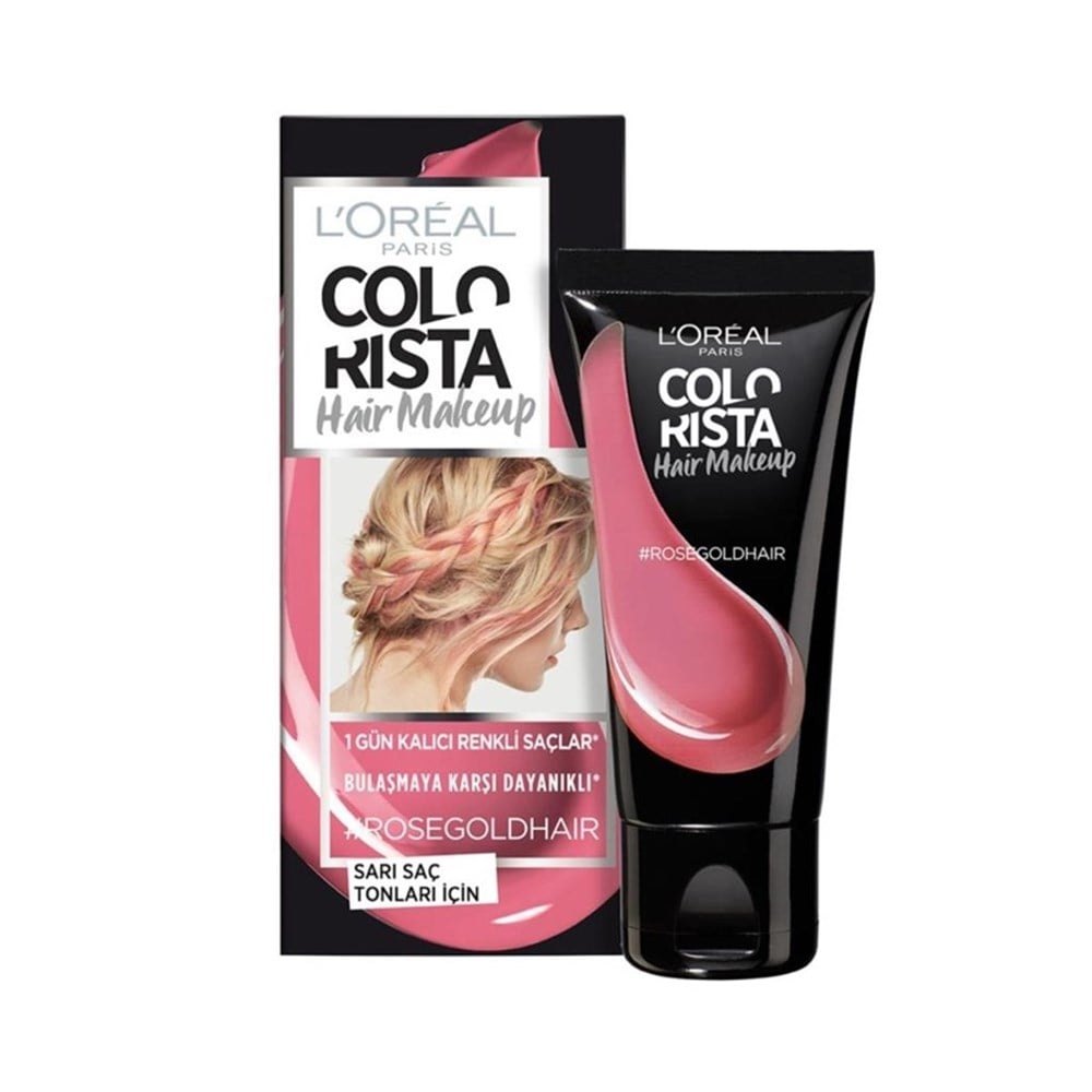 Loreal Paris Colorista Hair Makeup Jelly Millenial Rose Gold 30 Ml