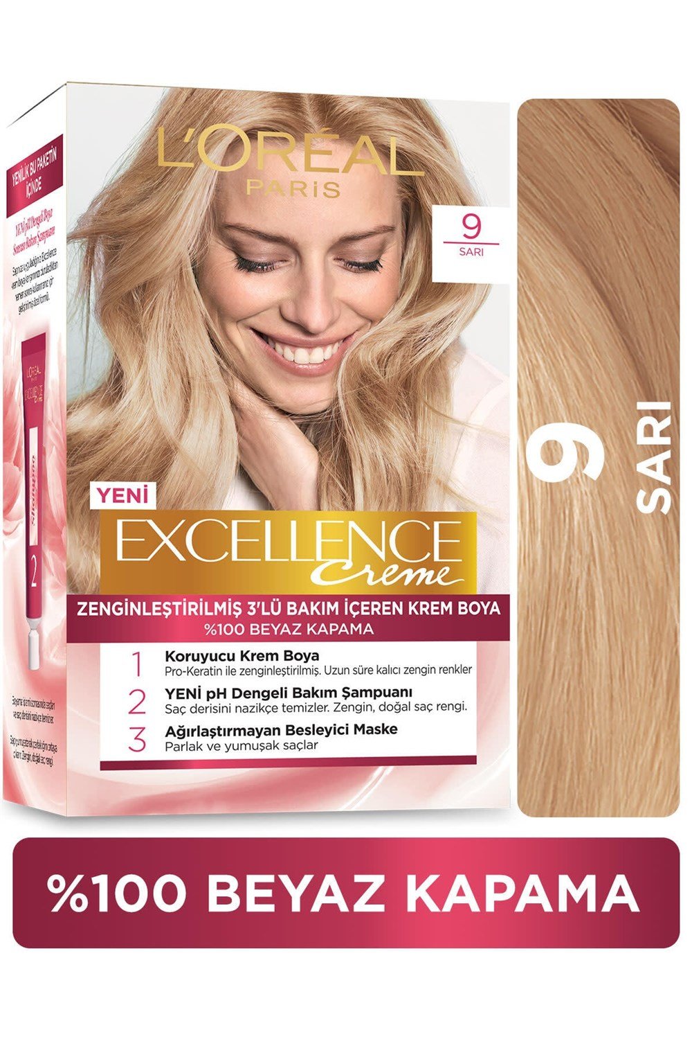 Loreal Paris Excellence Creme Saç Boyası 9 Sarı