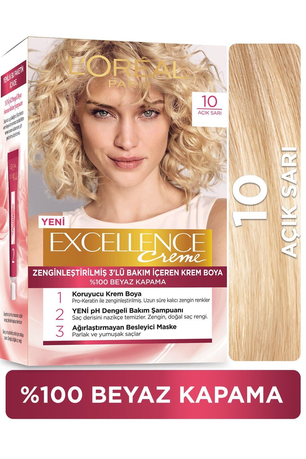 Loreal Paris Excellence Creme Saç Boyası 10 Açık Sarı
