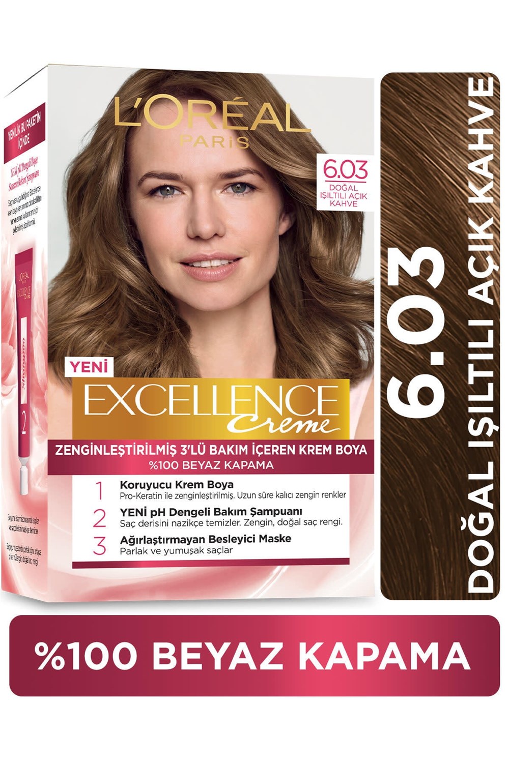 Loreal Paris Excellence Creme Saç Boyası 6.03 Yoğun Koyu