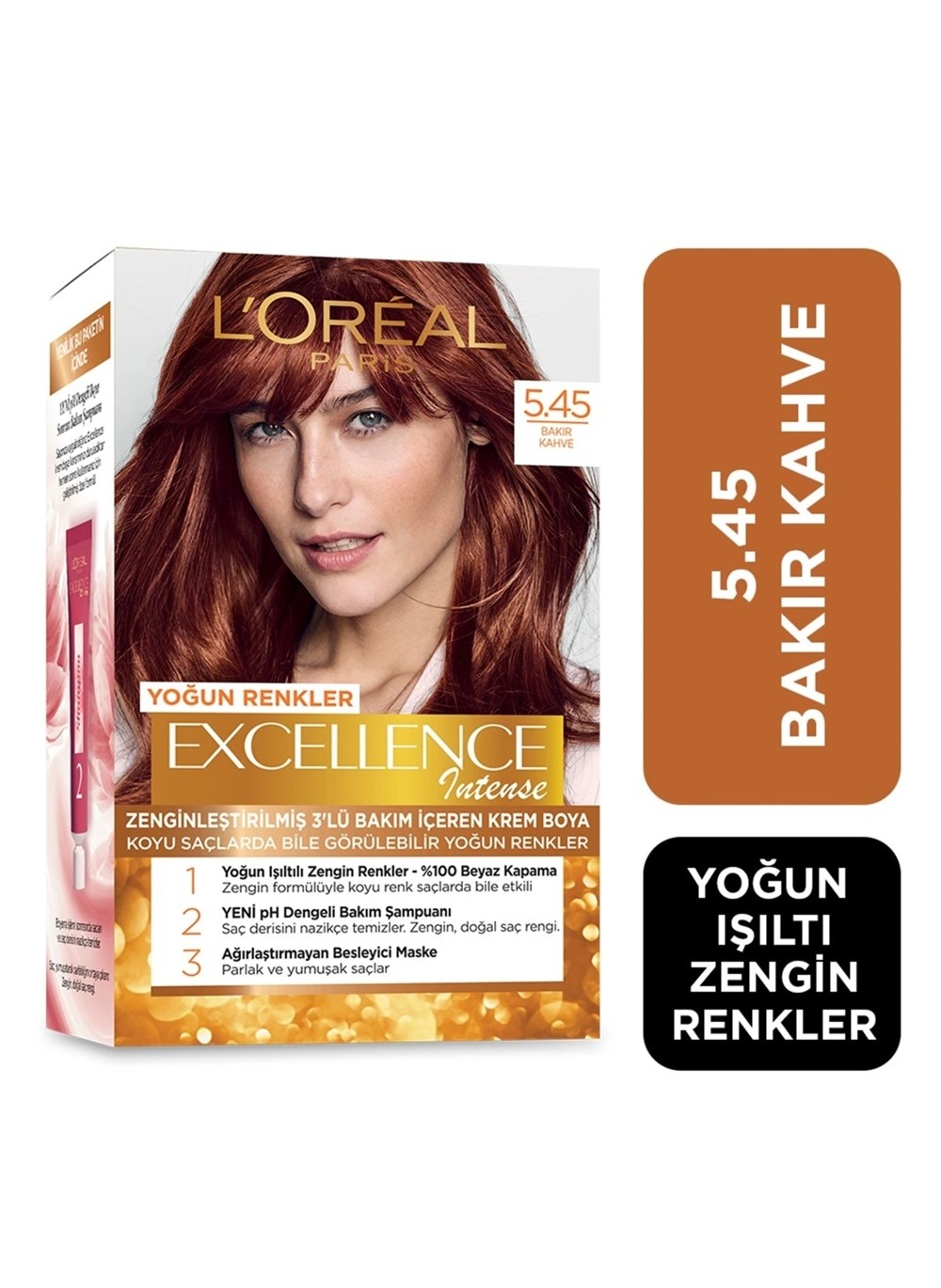L'oreal Paris Excellence Intense 5.45 Bakır Kahve