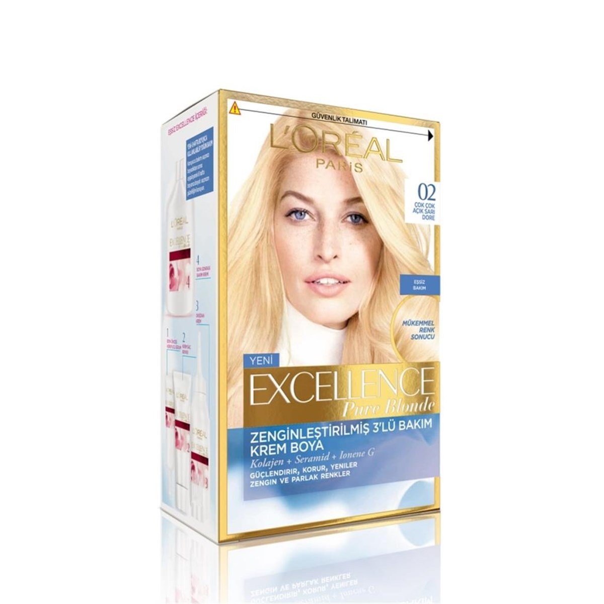 Loreal Paris Excellence Pure Blond Saç Boyası 02 Açık Doğal Sarı