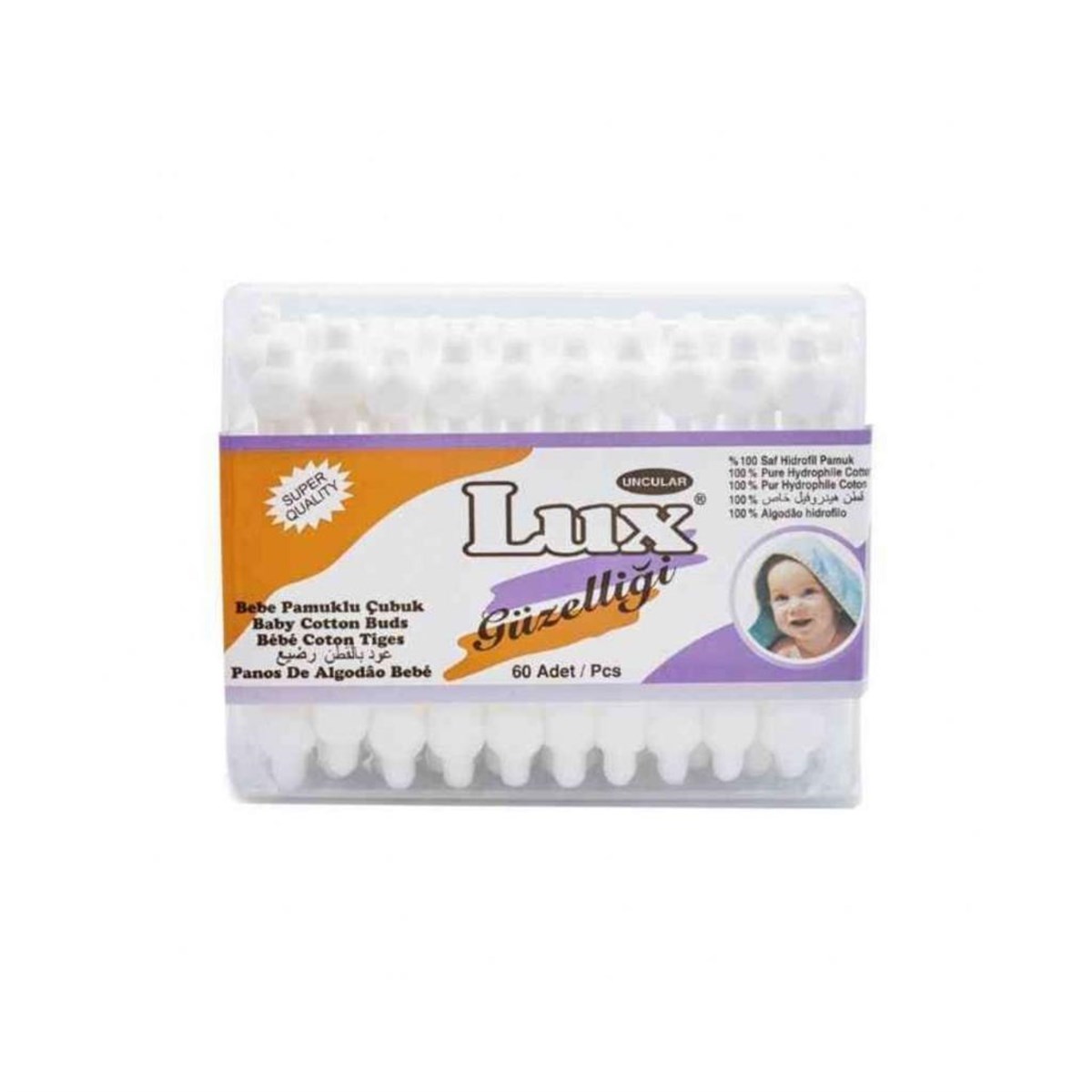 Lux Bebek Kulak Çubuğu 60 Lı