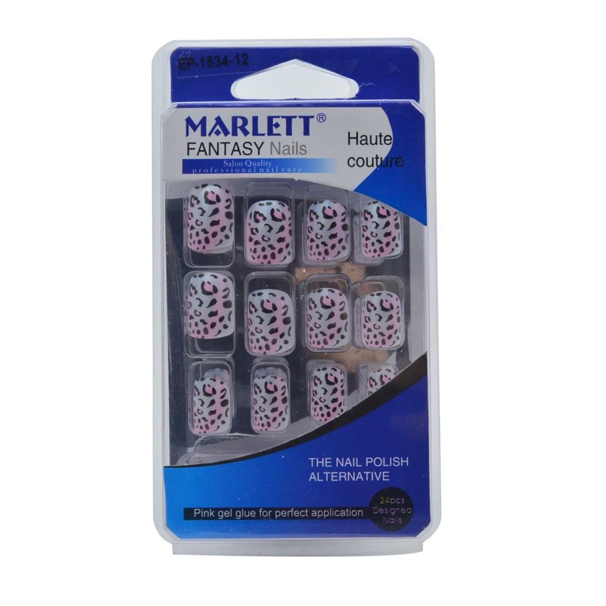 Marlett Airbush Nails 24'lü Desenli Takma Tırnak Ep 1534-12