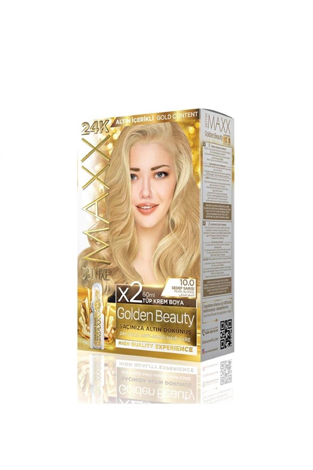 Maxx Deluxe Golden Beauty Set Boya 10.0 Sedef Sarısı 