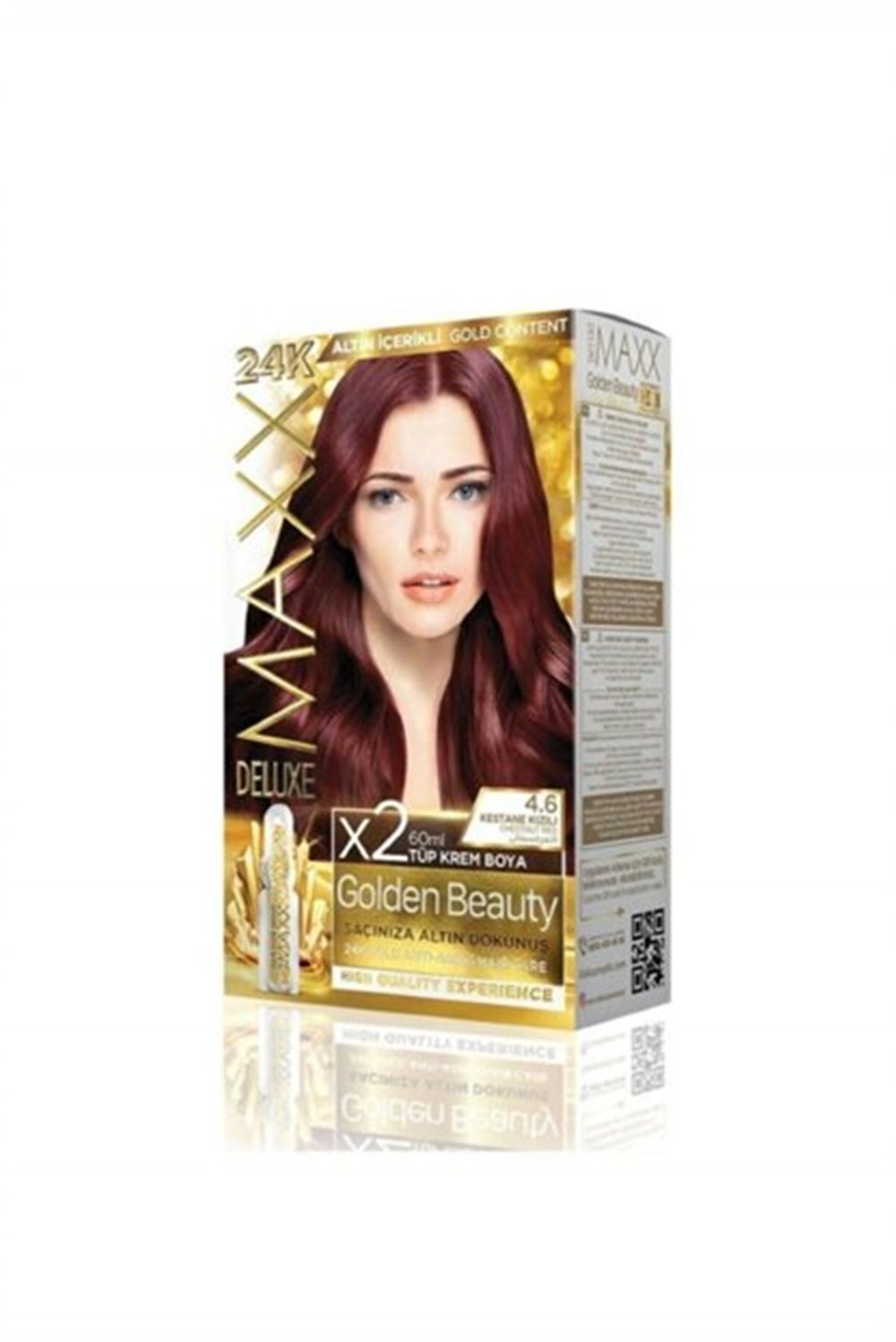 Maxx Deluxe Golden Beauty Set Boya 4.6 Kastane Kızılı 