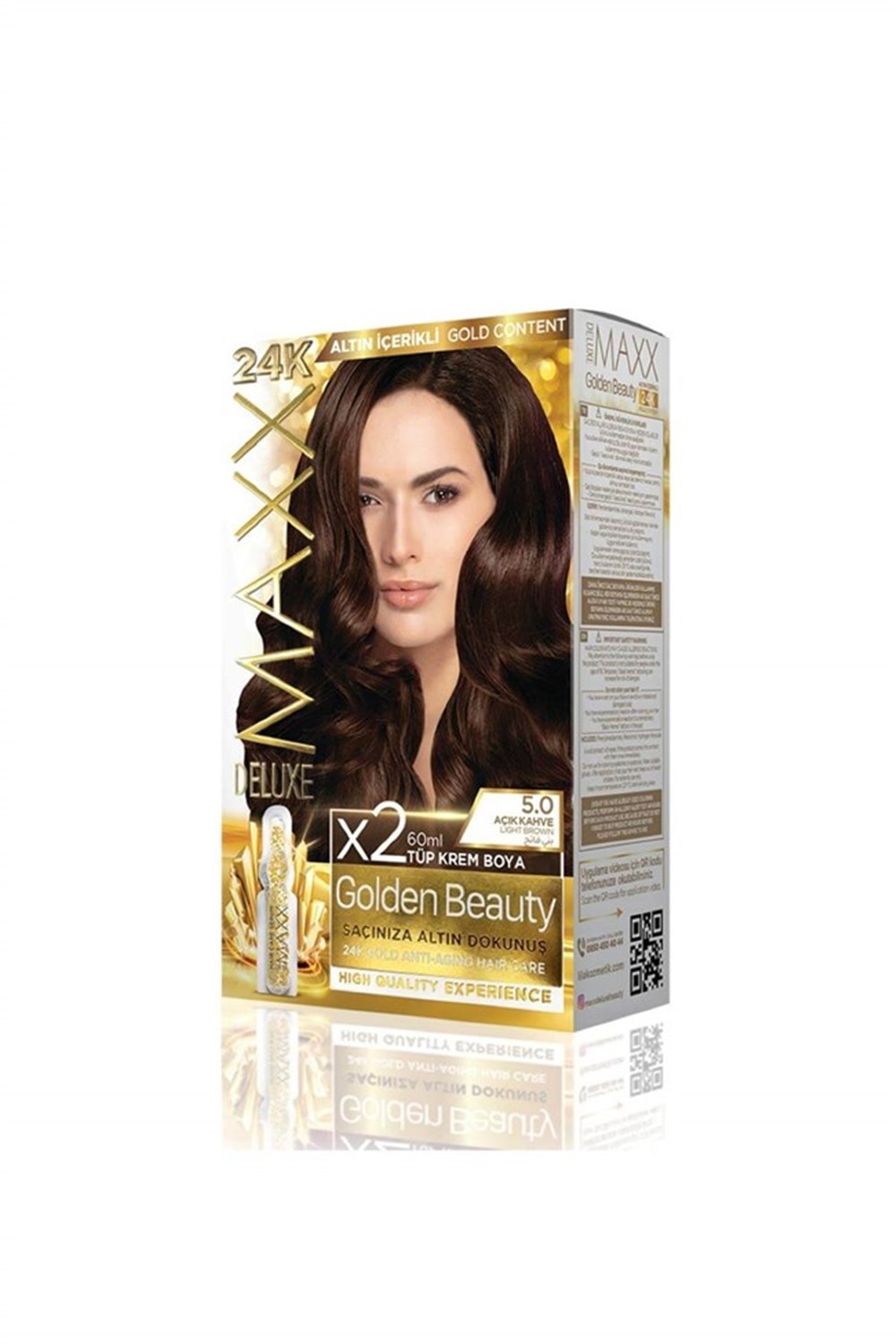 Maxx Deluxe Golden Beauty Set Boya 5.0 Açik Kahve 