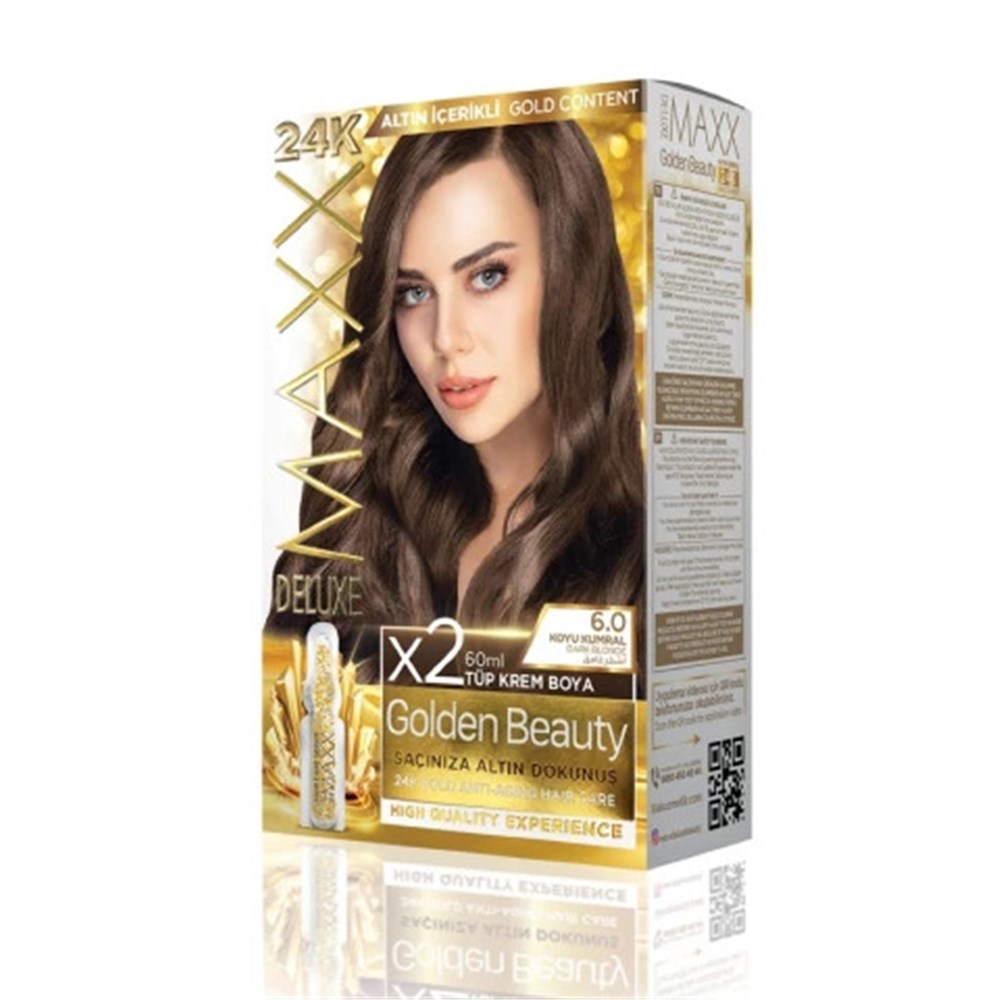 Maxx Deluxe Golden Beauty Set Boya 6.0 Koyu Kumral