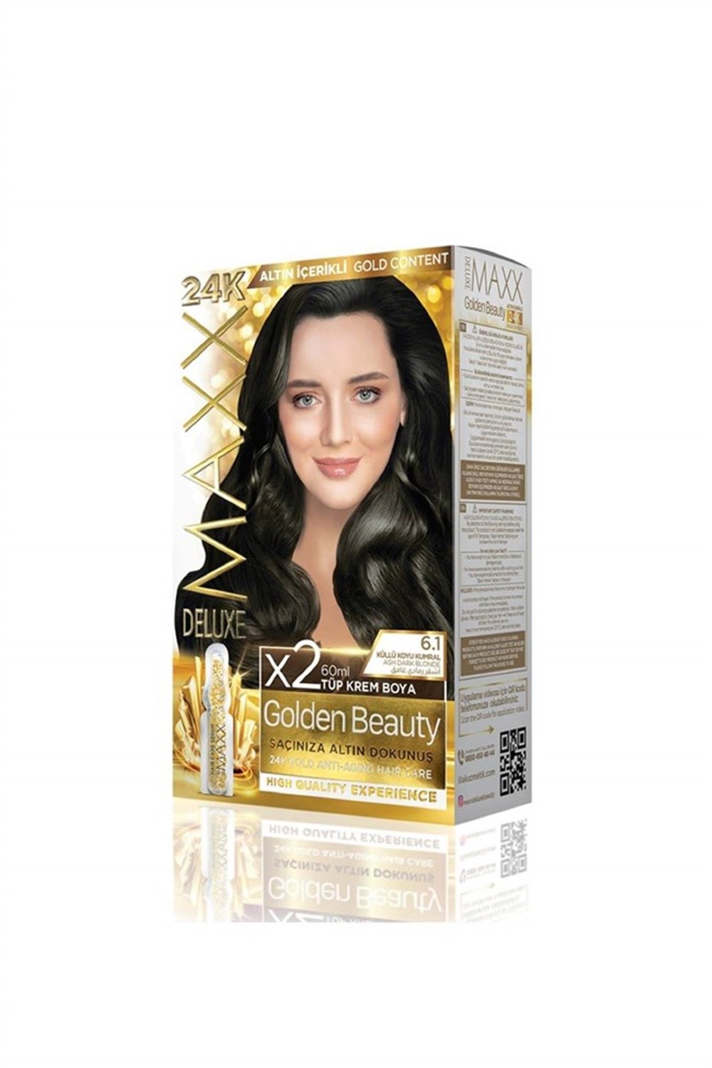Maxx Deluxe Golden Beauty Set Boya 6.1 Küllü Koyu Kumral 