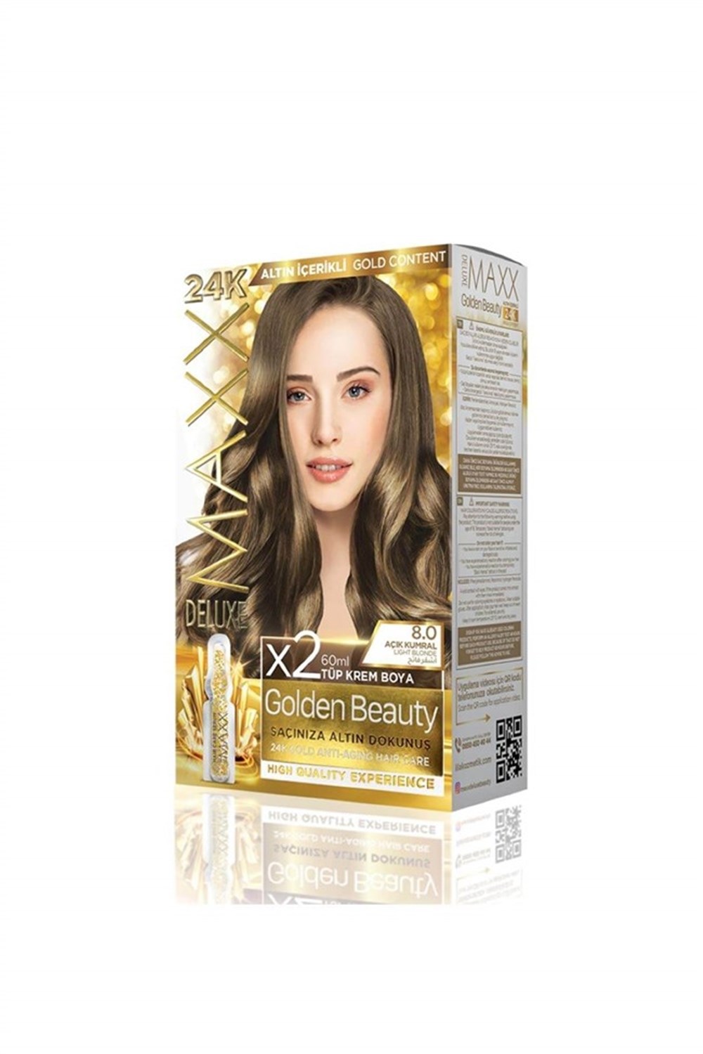 Maxx Deluxe Golden Beauty Set Boya 8.0 Açik Kumral 