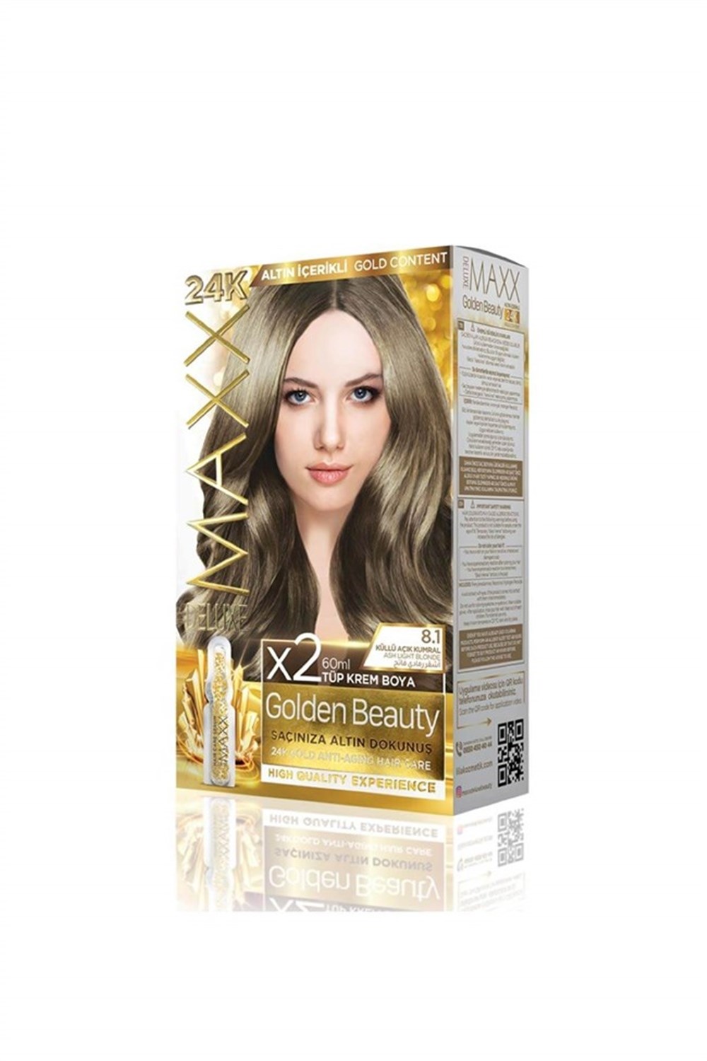 Maxx Deluxe Golden Beauty Set Boya 8.1 Küllü Açık Kumral
