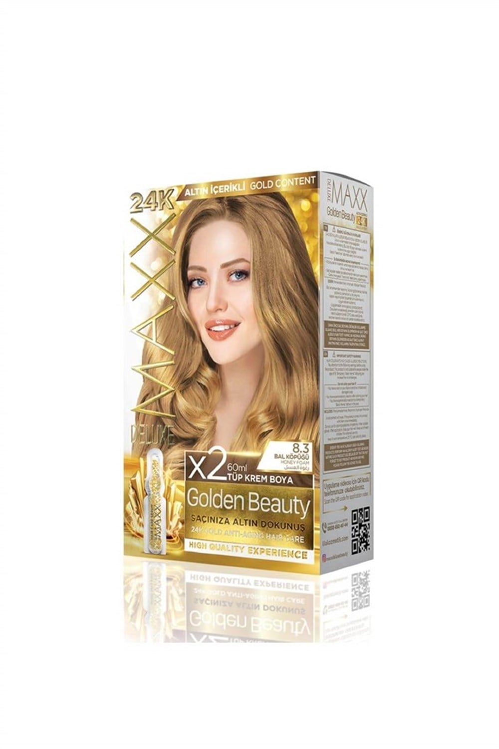 Maxx Deluxe Golden Beauty Set Boya 8.3 Bal Köpüğü 