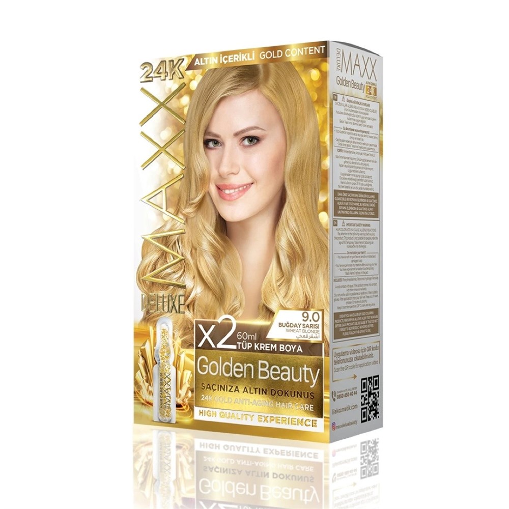 Maxx Deluxe Golden Beauty Set Boya 9.0 Buğday Sarısı 