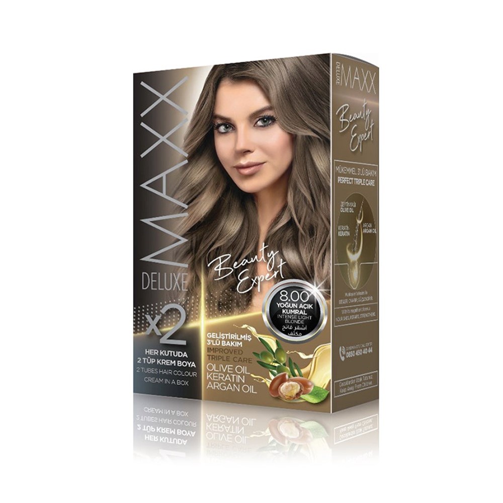 Maxx Deluxe Set Boya 8.00 Yoğun Açık Kumral