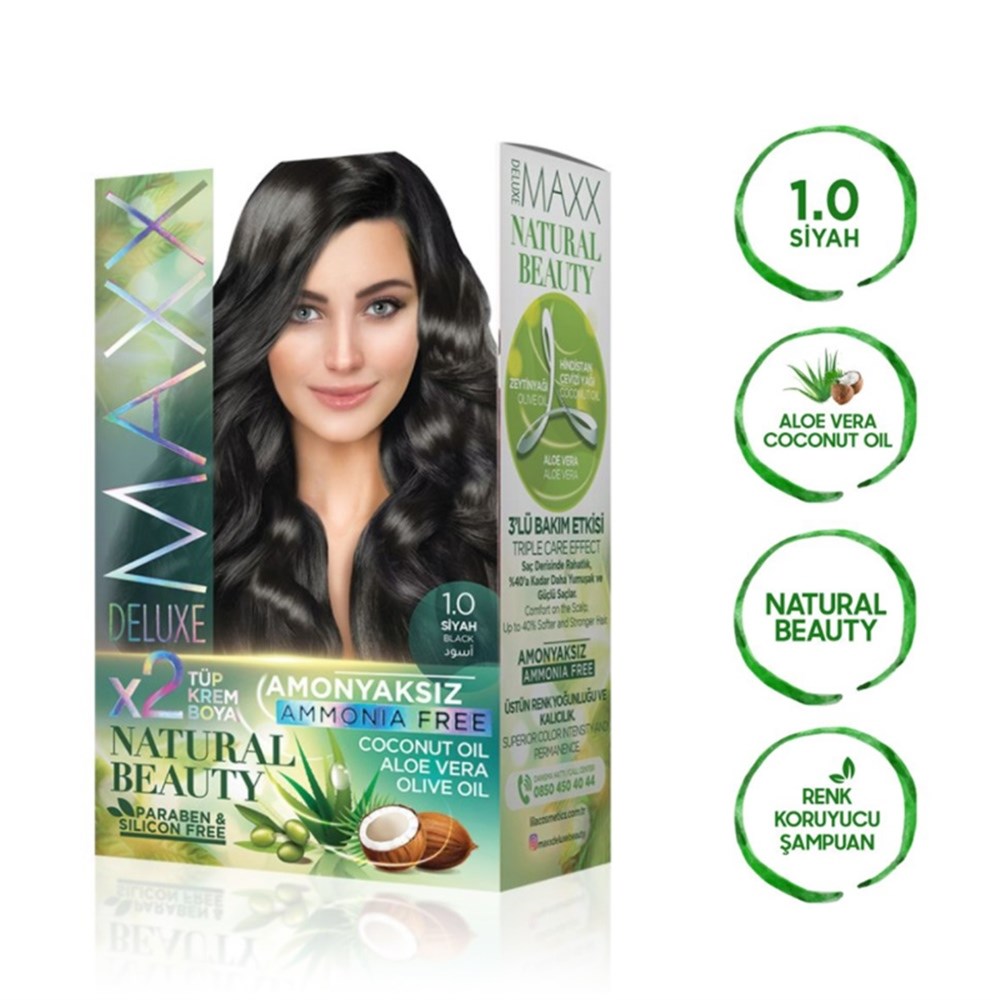 Maxx Deluxe Set Boya Amonyaksız 1.0 Siyah