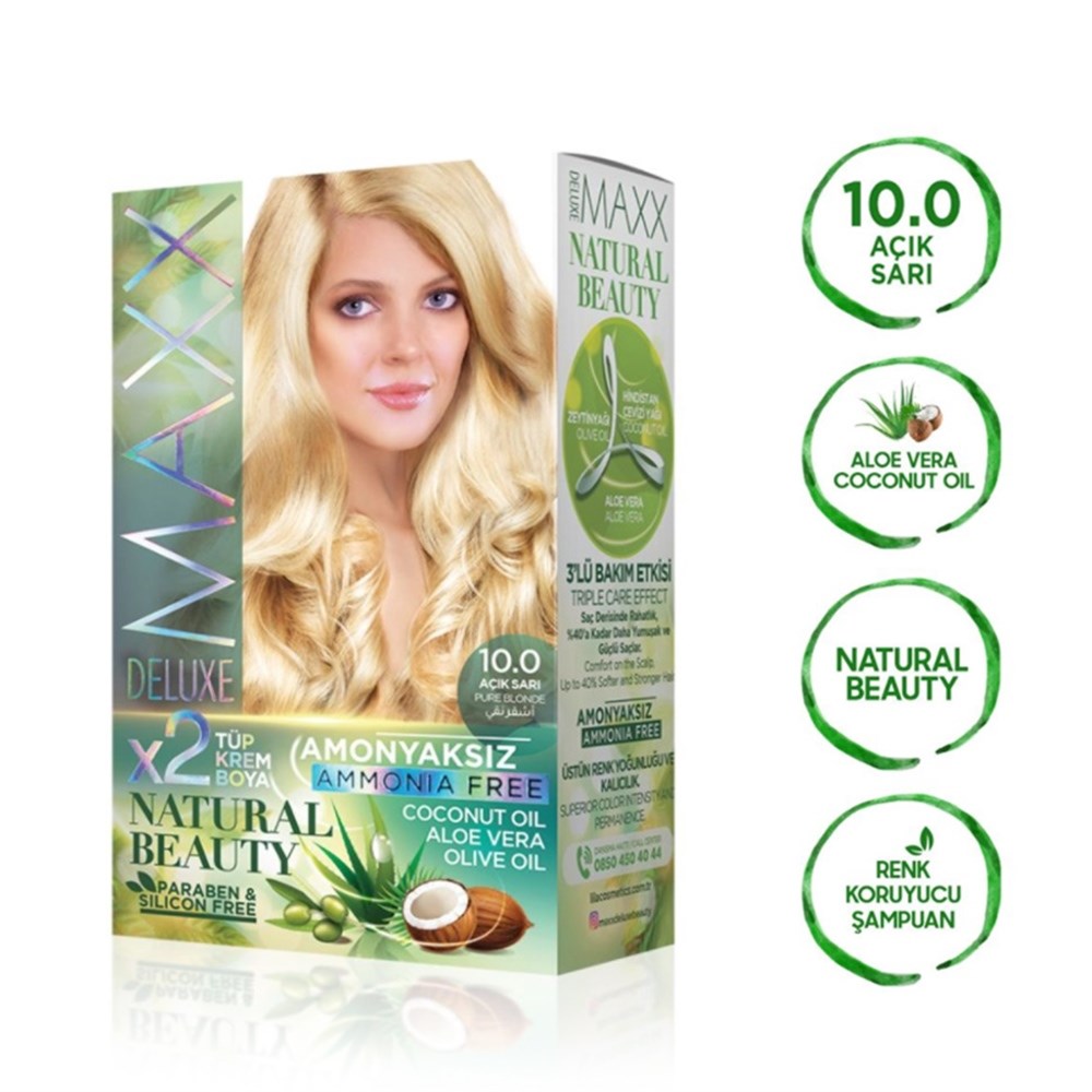 Maxx Deluxe Set Boya Amonyaksız 10.0 Açik Sarı