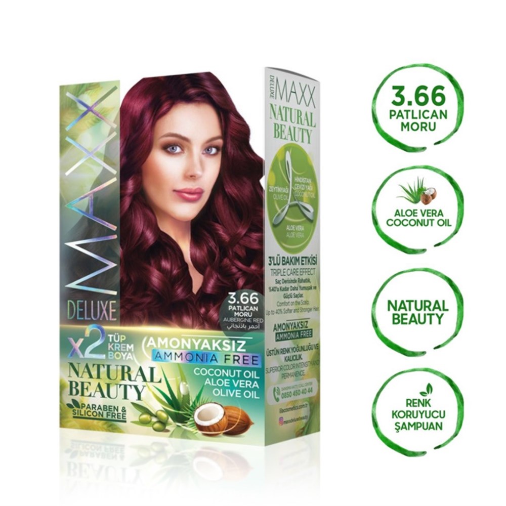 Maxx Deluxe Set Boya Amonyaksız 3.66 Patlıcan Moru