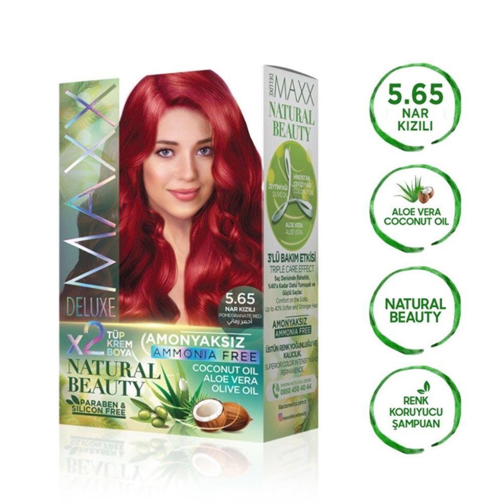 Maxx Deluxe Set Boya Amonyaksız 5.65 Nar Kızılı