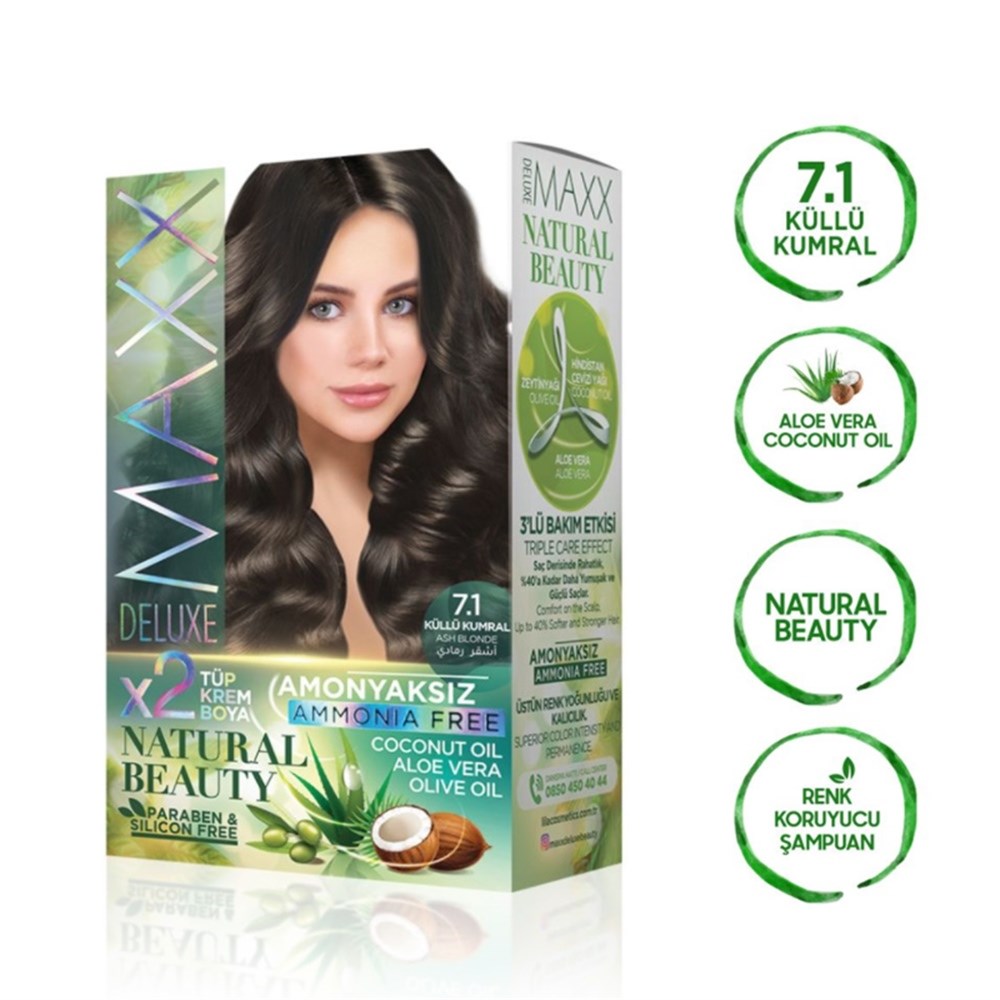 Maxx Deluxe Set Boya Amonyaksız 7.1 Küllü Kumral
