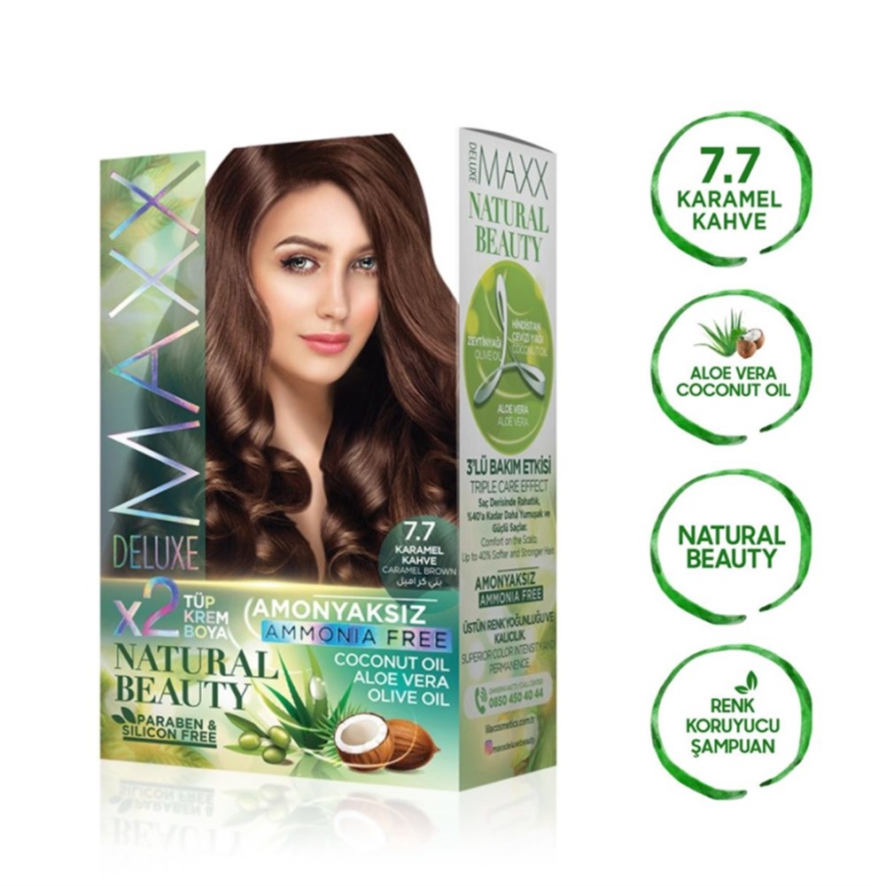 Maxx Deluxe Set Boya Amonyaksız 7.7 Karamel Kahve