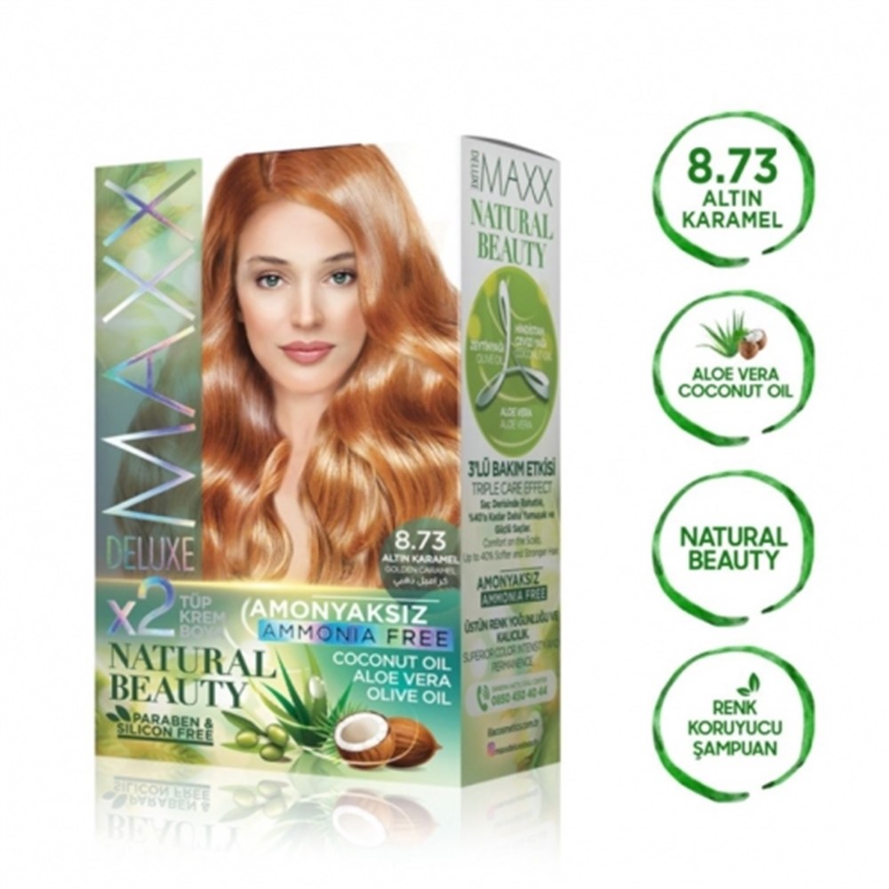 Maxx Deluxe Set Boya Amonyaksız 8.73 Altın Kramel