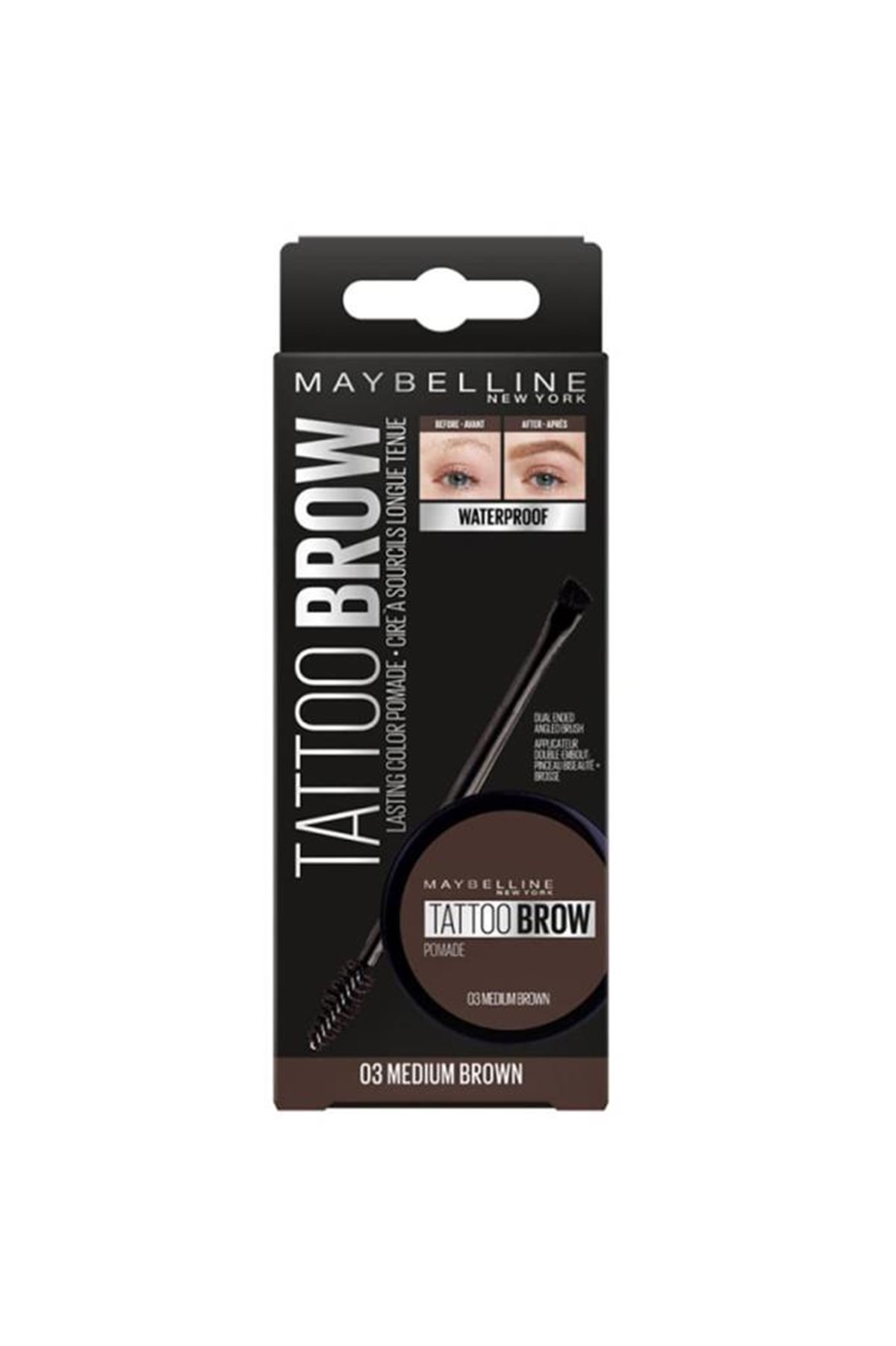 Maybelline New York Tattoo Brow Kaş Pomadı No:03