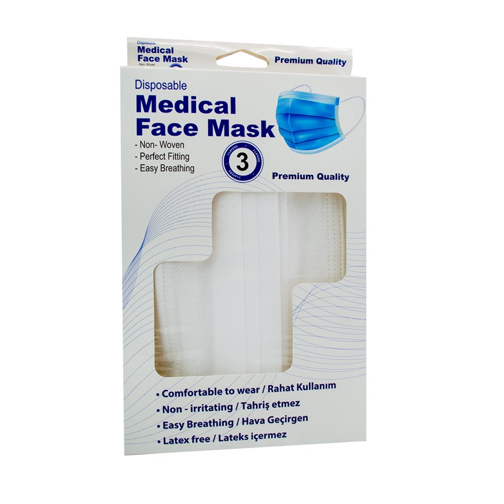 Medical 3 Katli Maske Paket 10 Lu