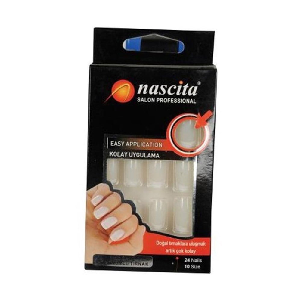 Nascita Takma Tırnak Beyaz Doğal French 24 Lü 00031