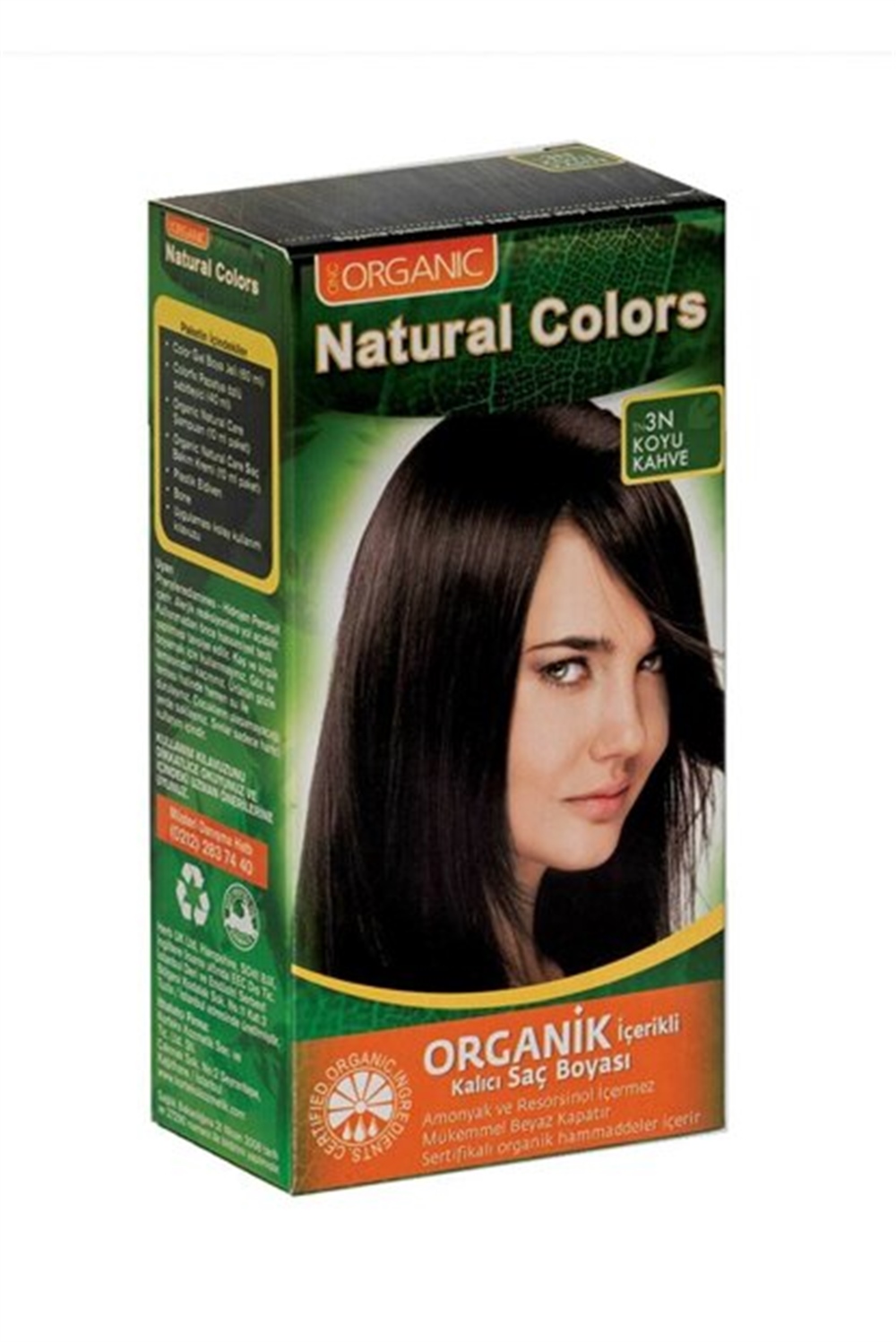 Natural Colors Organic Boya 3.N Koyu Kahve