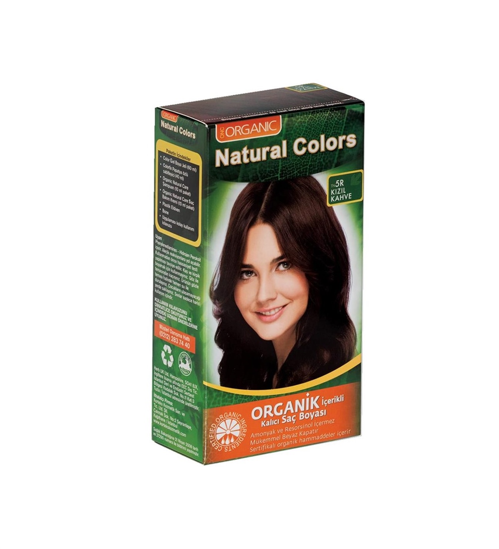 Natural Colors Organic Boya 5 R Kızıl Kahve