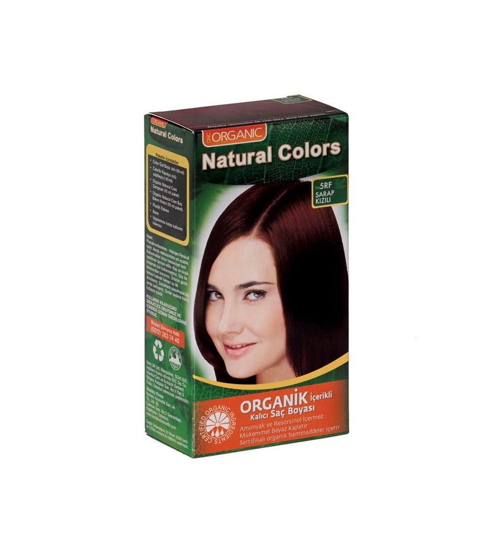 Natural Colors Organic Boya 5.RF Şarap Kızılı
