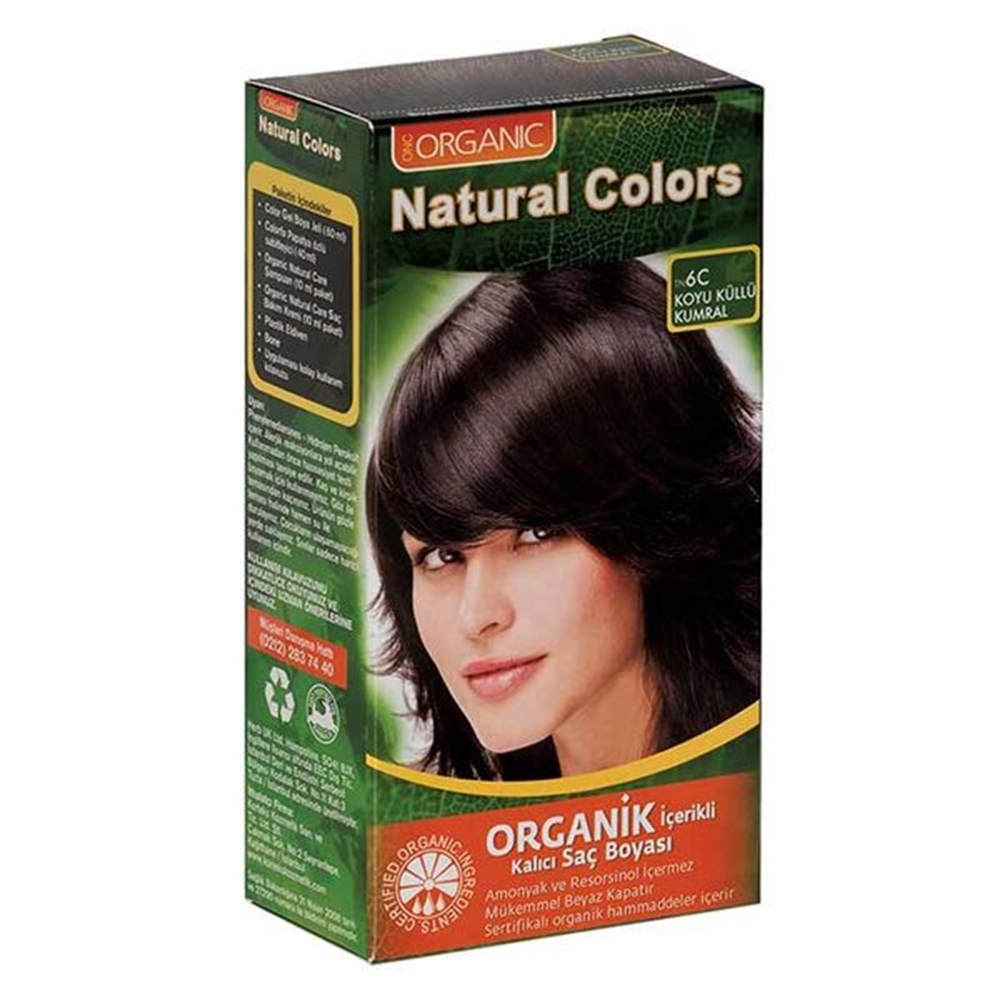 Natural Colors Organic Boya 6.C Koyu Küllü Kumral