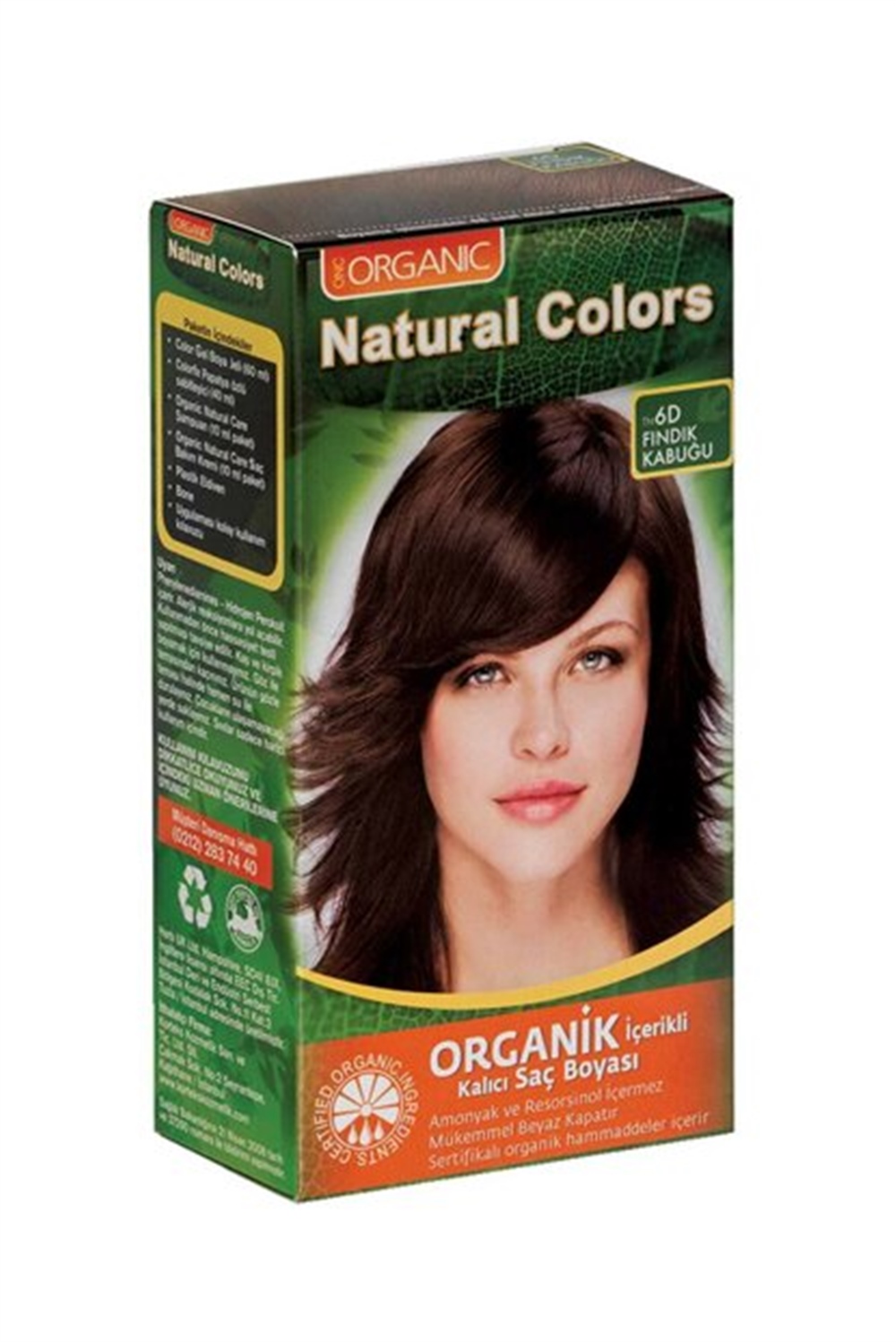 Natural Colors Organic Boya 6.D Fındık Kabuğu