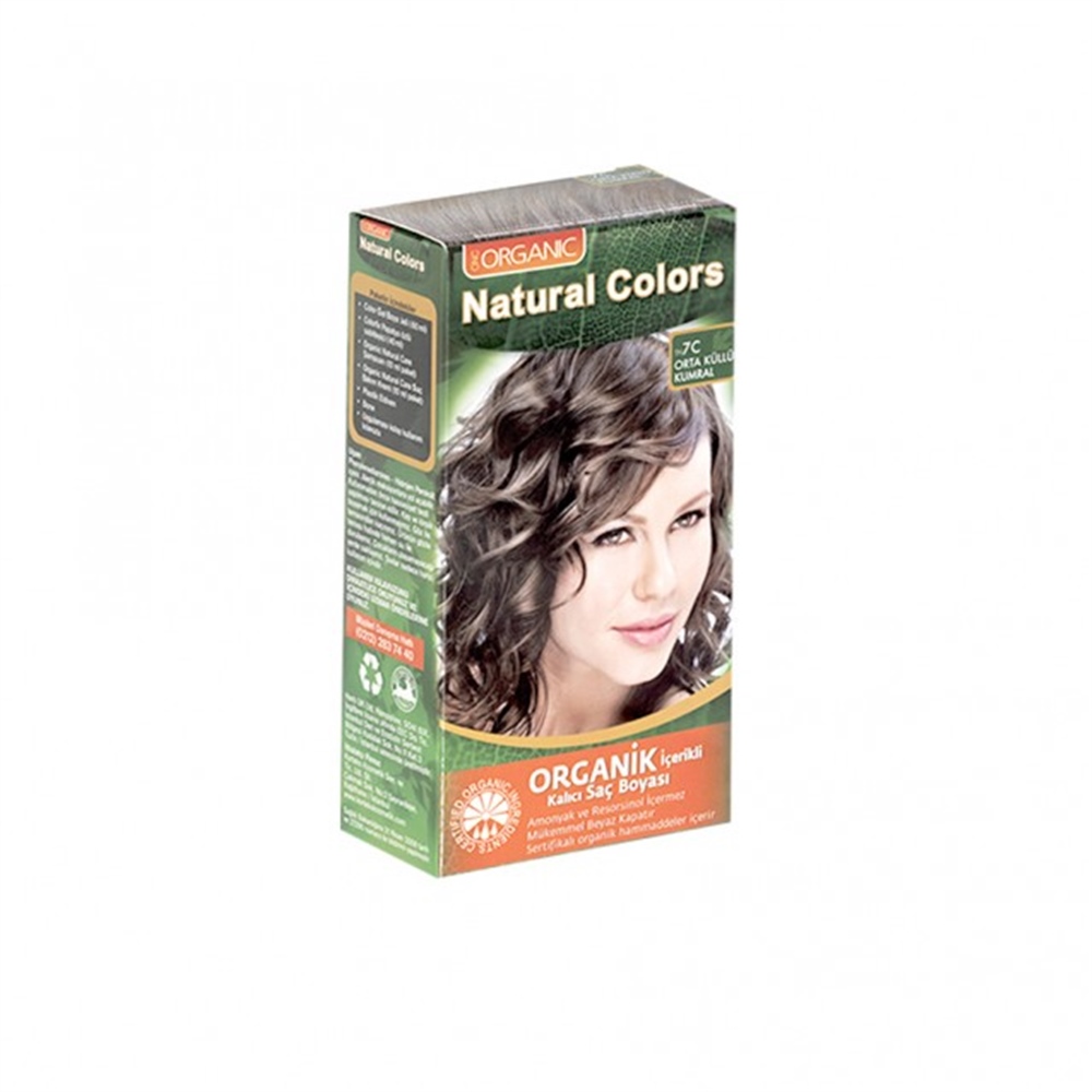 Natural Colors Organic Boya 7.C Orta Küllü Kumral