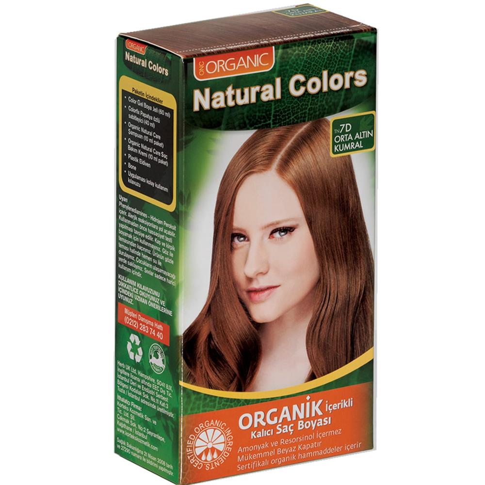 Natural Colors Organic Boya 7.D Orta Altın Kumral