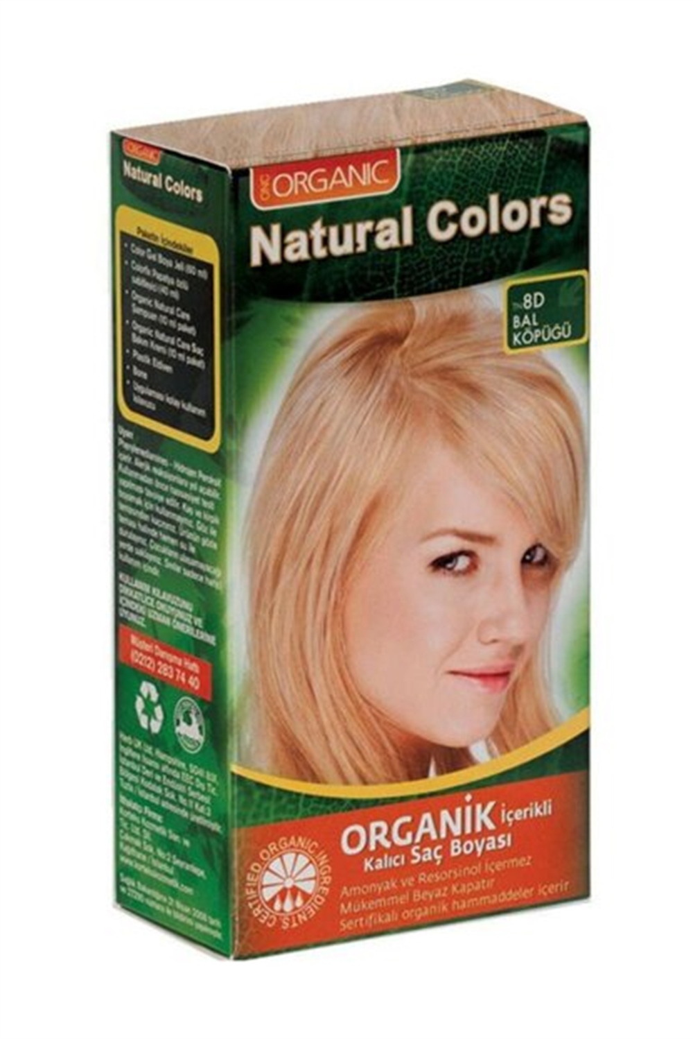 Natural Colors Organic Boya 8.D Bal Köpüğü