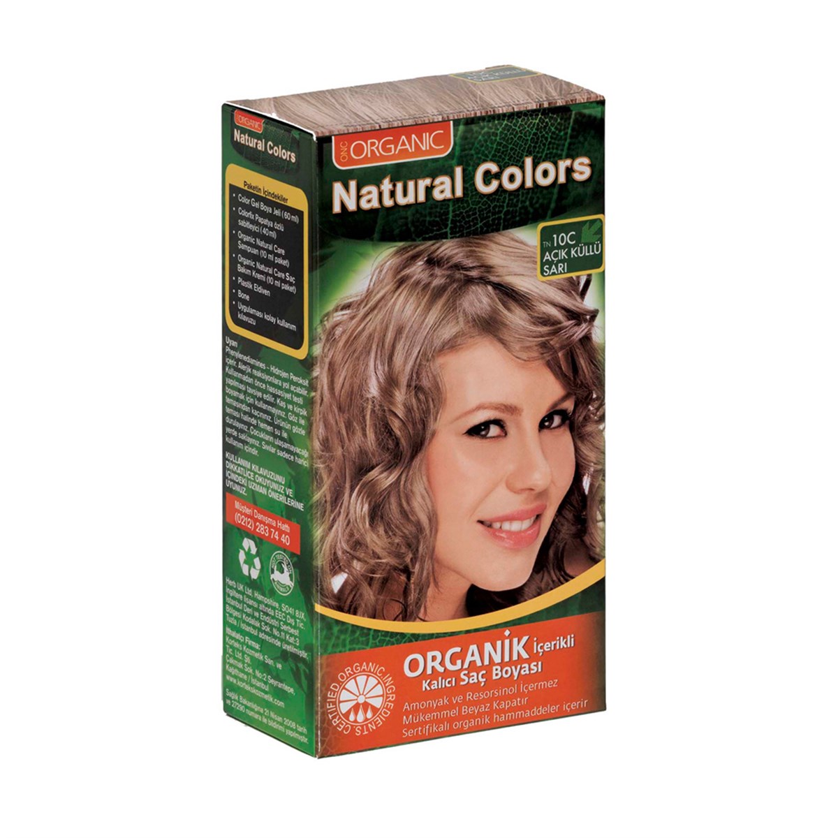 Natural Colors Saç Boyası - Açık Küllü Sarı 10C