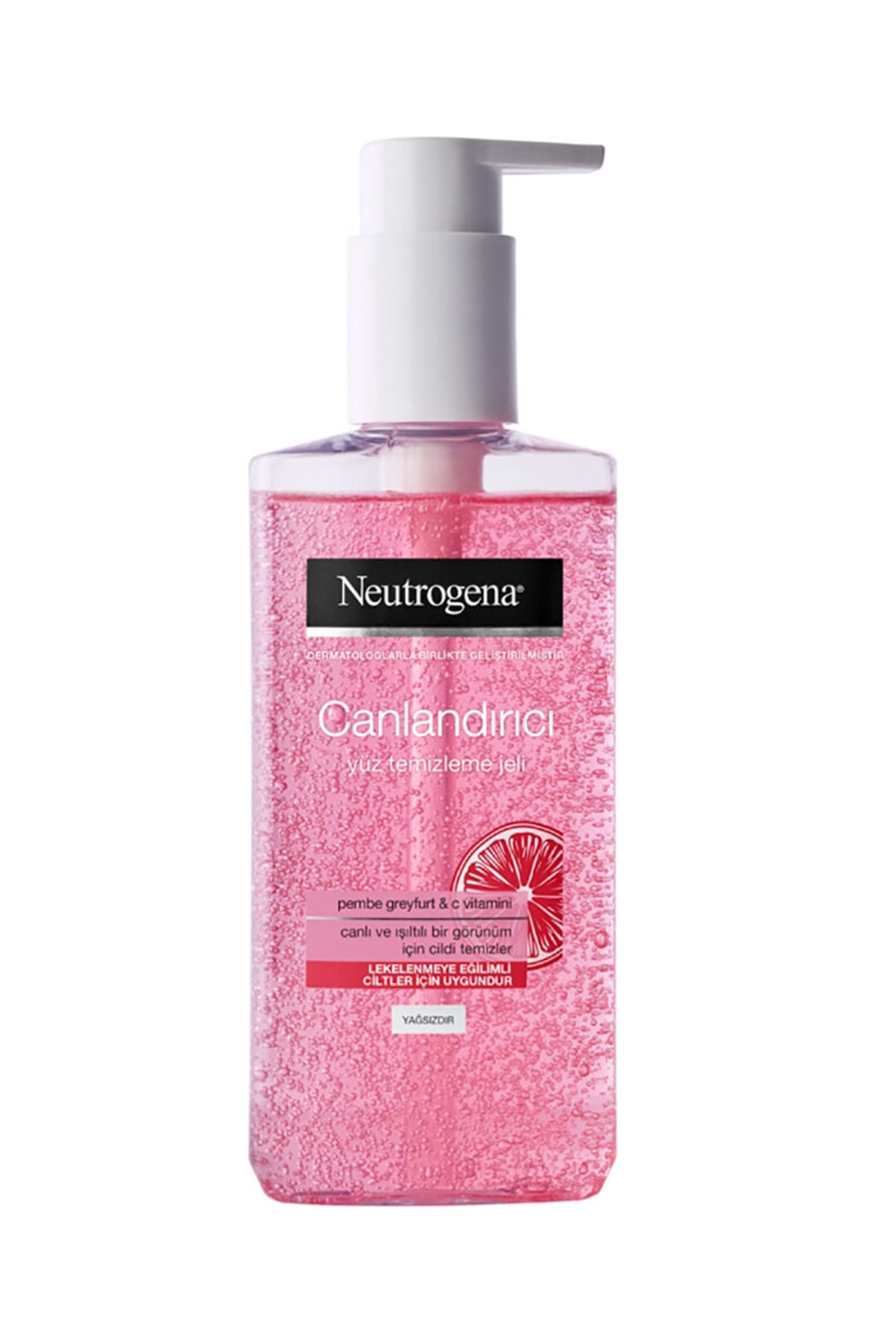 NEUTROGENA CANLANDIRICI YUZ TEM JELI PEMBE 200 ML