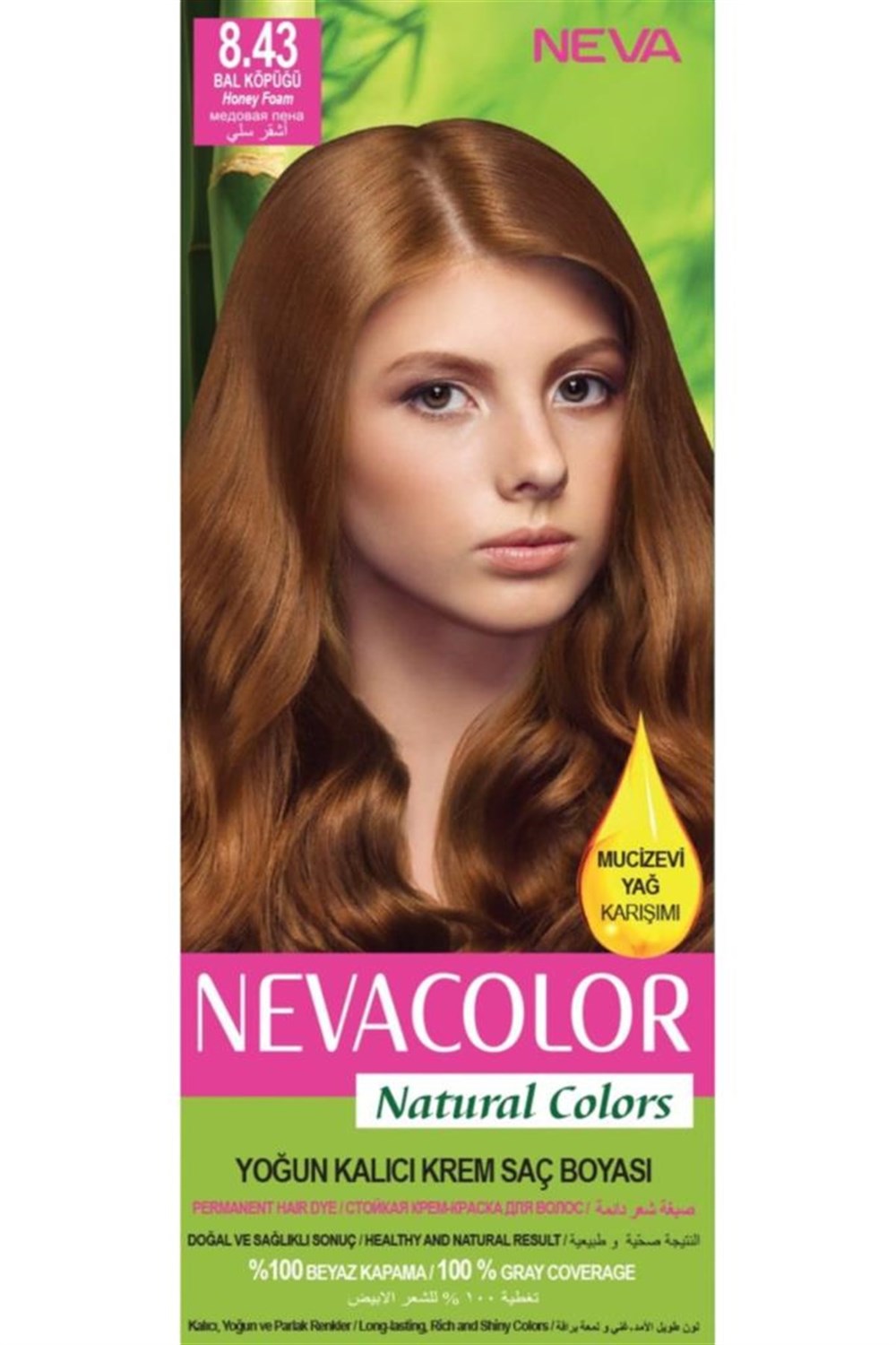 Neva Color Saç Boyası Seti 8.43 Bal Köpüğü