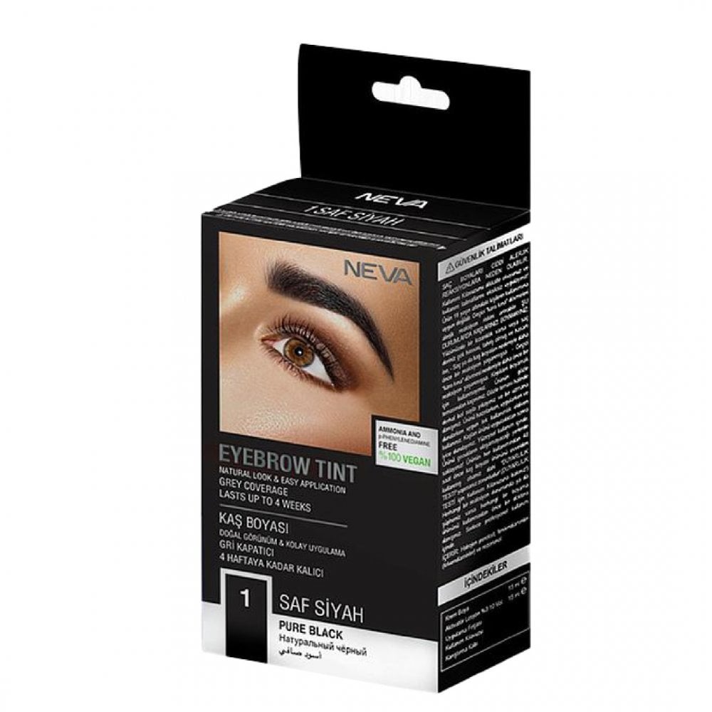Neva Kaş Boyası Saf Siyah 1 Vegan Amonyaksız 15 Ml