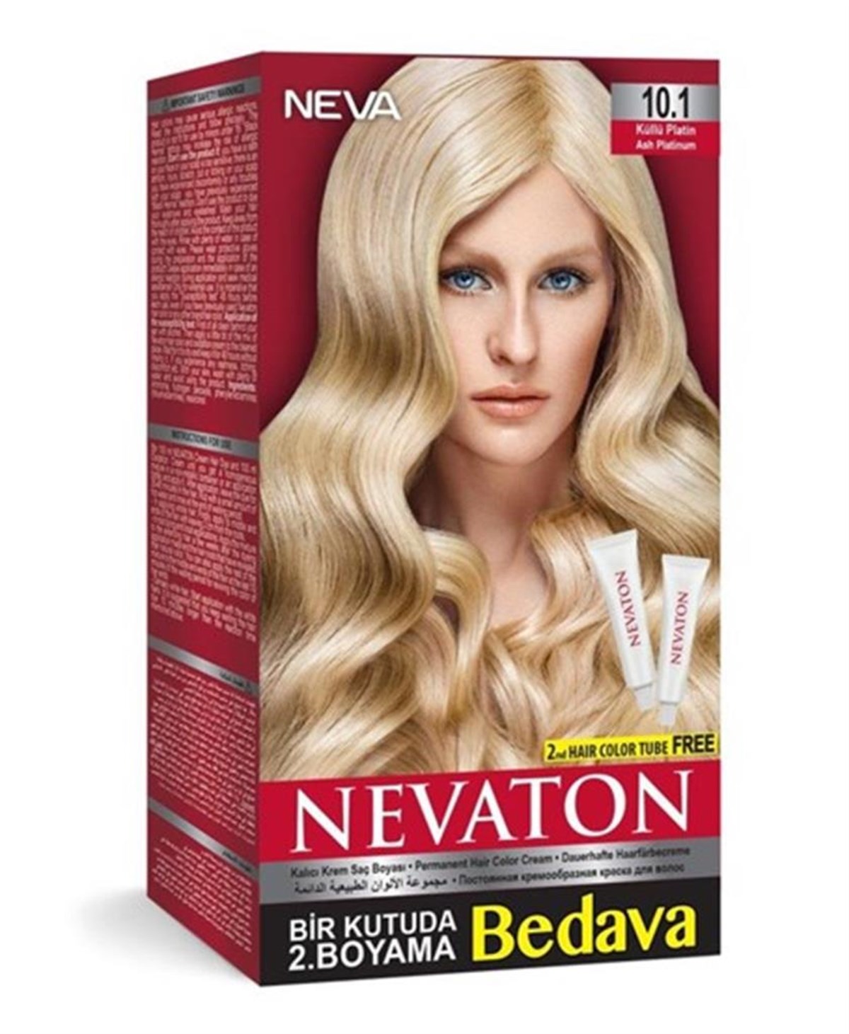 Nevaton Saç Boyası Seti 10.1 Küllü Platin