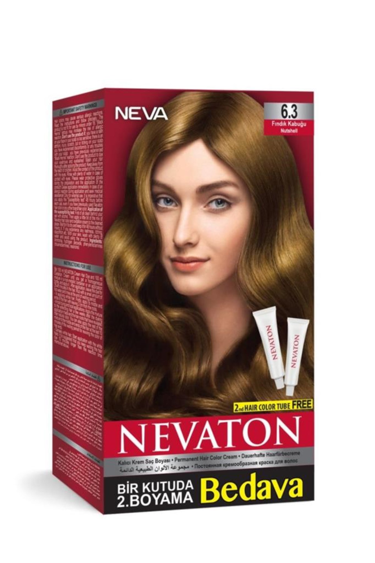 Nevaton Saç Boyası Seti 6.3 Fındık Kabuğu
