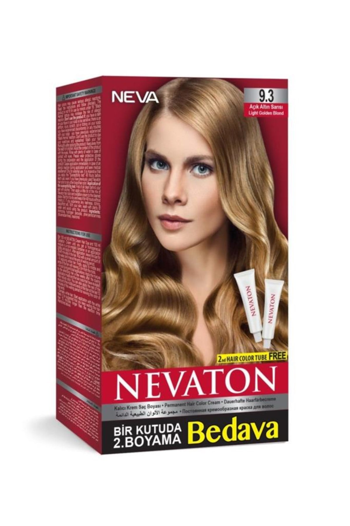 Nevaton Saç Boyası Seti 9.3 Altın Sarısı