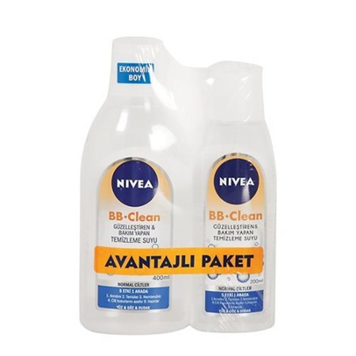 Nivea BB Clean Güzelleştiren ve Bakım Yapan Temizleme Suyu 400 Ml + 200 Ml