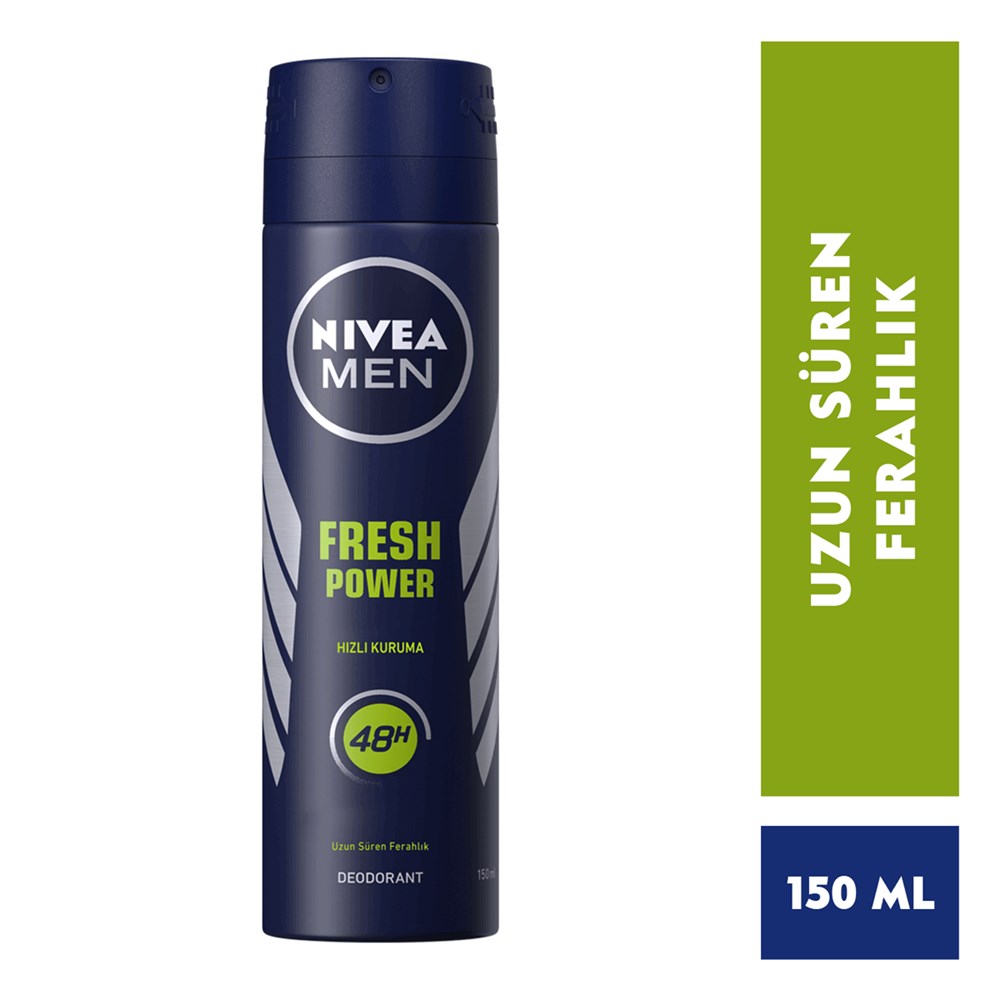 Nivea Men Fresh Power Deo Sprey 150 Ml Erkek