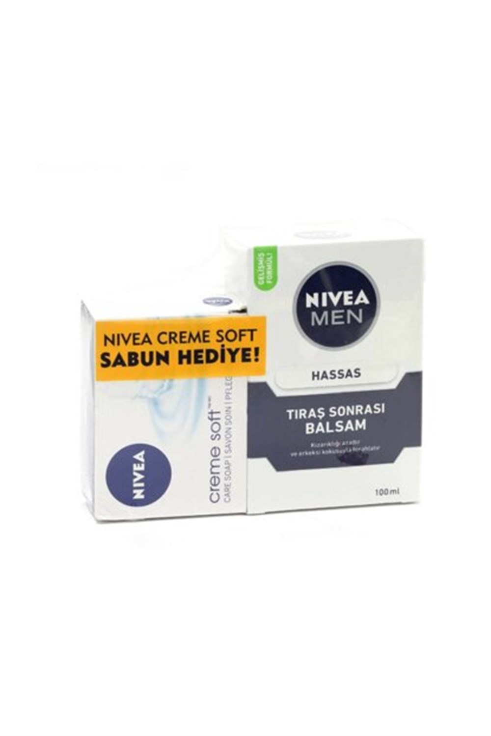 Nivea Men Hassas Tıraş Sonrası Balsam 100 ML + Creme Soft Sabun 100 ML