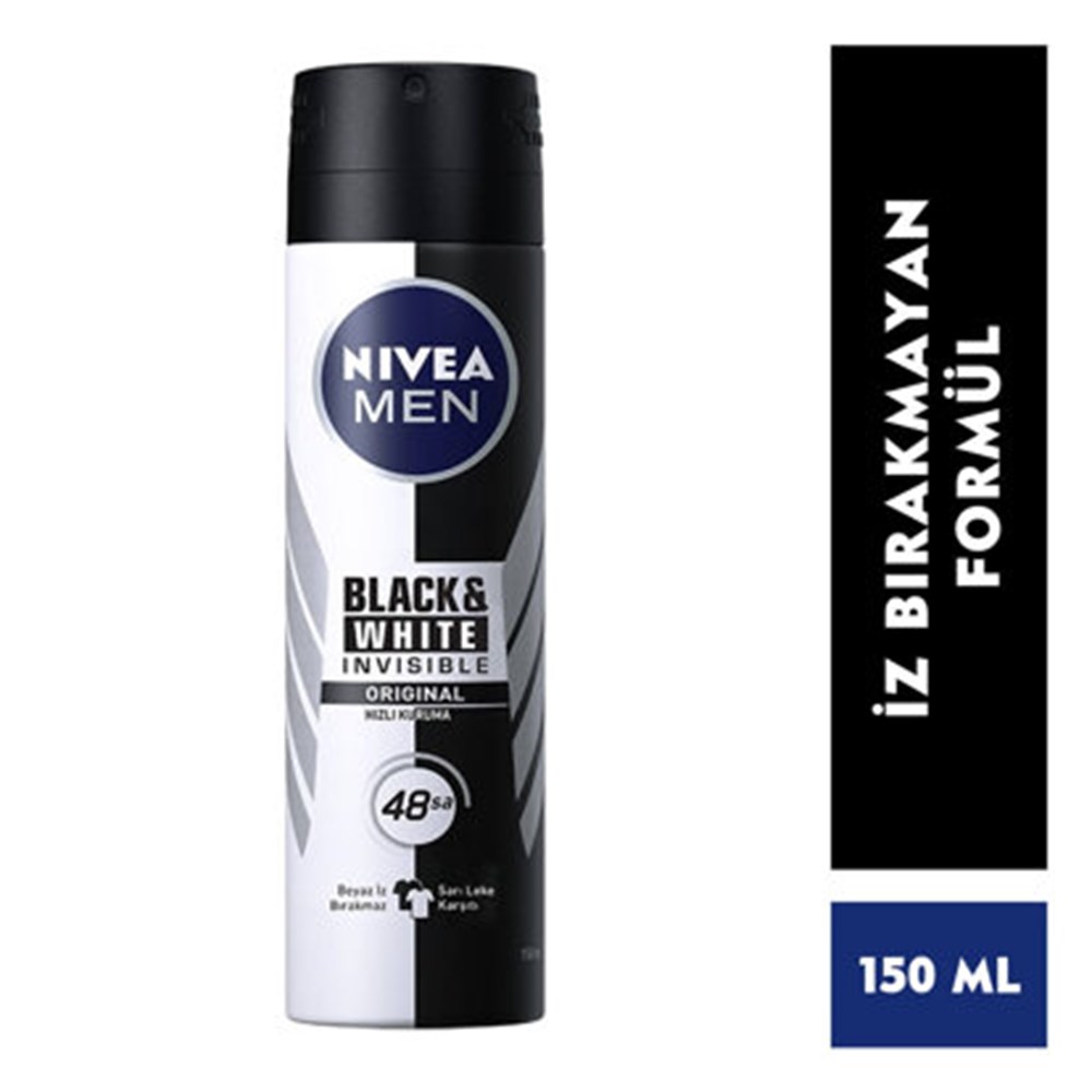 Nivea Men İnvisible Black & Whıte Power Deo Sprey 150 Ml Erkek