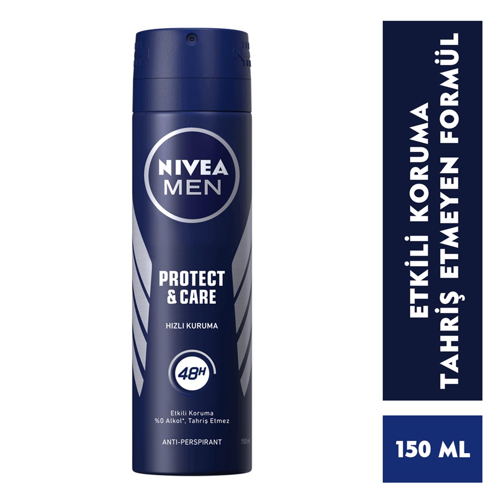 Nivea Men Protect & Care Sprey Deodorant 150 Ml Erkek