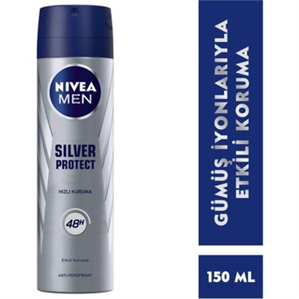 Nivea Men Silver Protect Sprey Erkek Deodorant 150 Ml