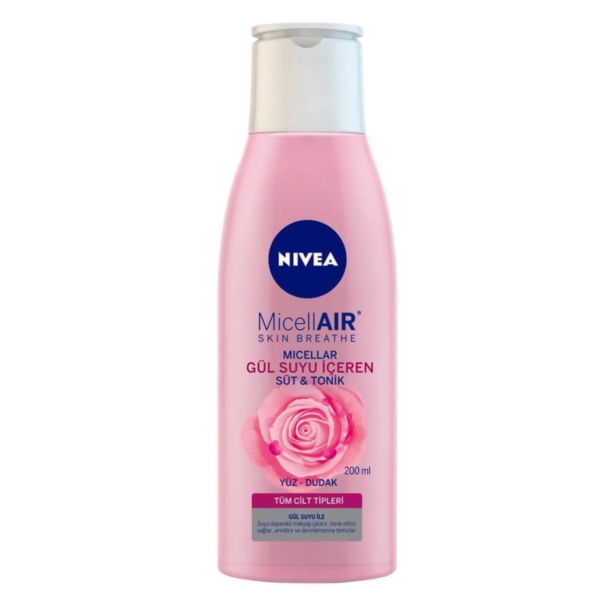 Nivea Micellar Gül Suyu İçeren Süt&Tonik 200 Ml